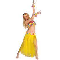 Love novelty Halloween Hawaiian straw dress length 60-30 cm 5 pieces Grass Skirt Dance Performance Costumes