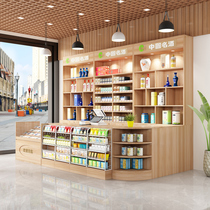 Catering convenience store cashier glass display cabinet custom combination cabinet supermarket bar canteen shop tobacco and wine cabinet