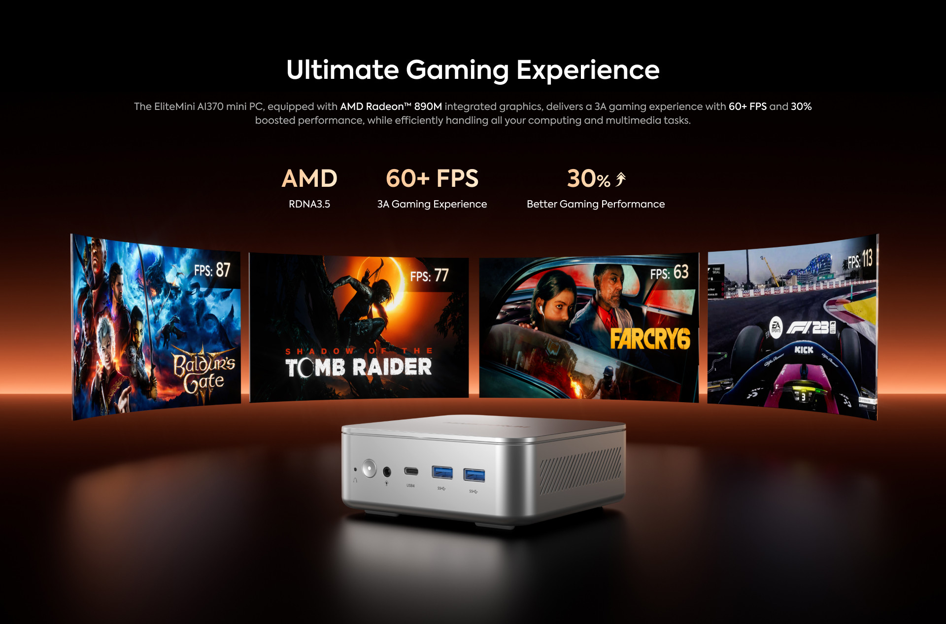 MINISFORUM X1-370 MINI PC Ryzen 9 HX370 Processor MINI AI PC