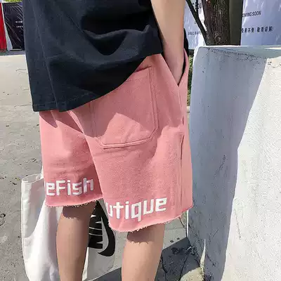 Tide brand casual shorts men's summer ins port style trend five-point pants couple loose large size sports beach pants