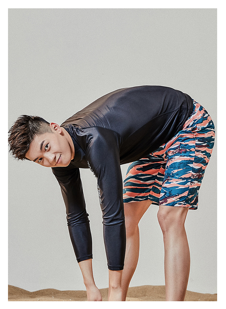 Arena arina 2019 new men lướt quần áo dài tay áo chống nắng áo tắm cao co giãn thoải mái - Nam bơi đầm đồ bơi nam