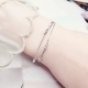 Vòng tay nữ phiên bản Hàn Quốc của cỏ bốn lá đơn giản cá tính sinh viên cinnabar kiểu chuông cổ tươi Bộ đồ trang sức đôi bạn gái Sen - Vòng đeo tay Clasp vòng tay vàng nam