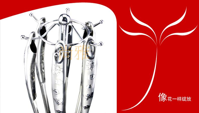 Bộ dụng cụ nhà bếp bằng thép không gỉ đặt bảy chiếc xẻng muỗng đặt thìa nấu ăn xẻng đầy đủ - Phòng bếp dung cu nha bep