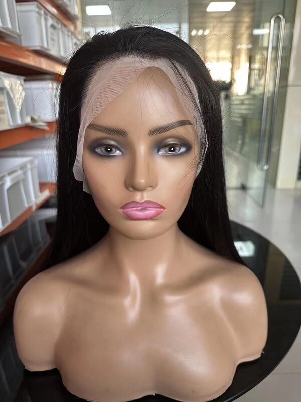 Full Lace Wig, Hand-Woven Hairpiece, High-End Transparent Mesh, Stylish Real Hair Full Headpiece, Can Be Styled and Curled
