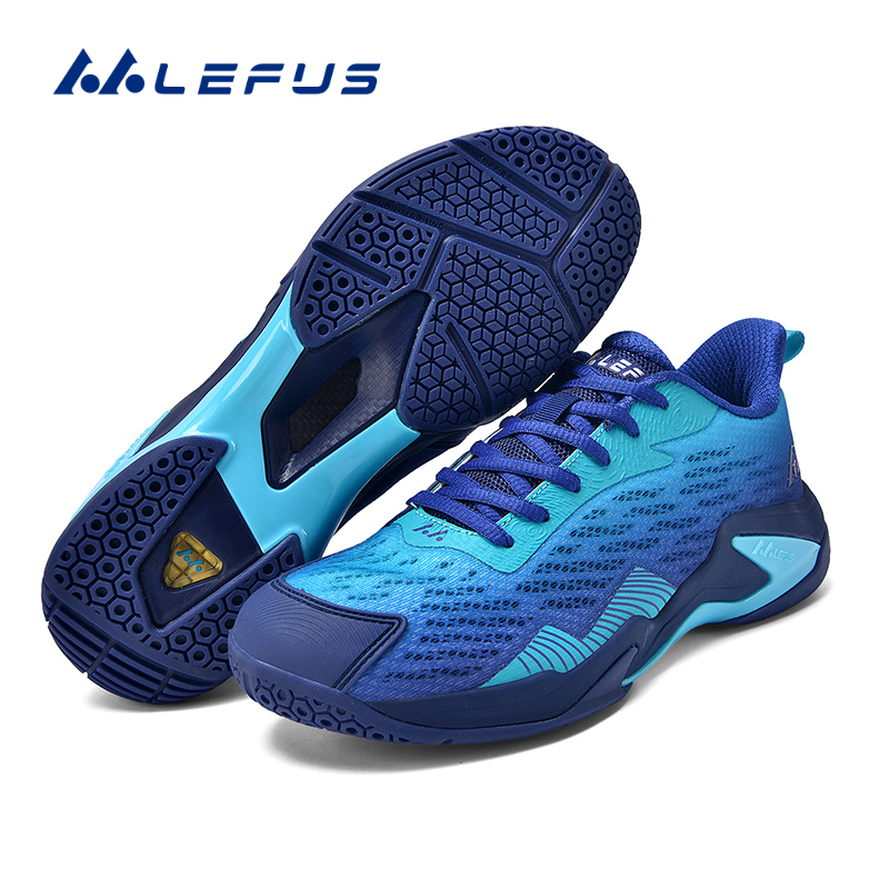 Revers Genuine Badminton Shoes for Men, Professional-Grade Shock-Absorbing, Wear-Resistant, Wide-Last Competition Training Shoes, Tennis Shoes for Women