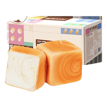 (Three Squirrels_Pure Milk Hand-Teared Bread 240g) Toast Breakfast Cake Snacks xsms
