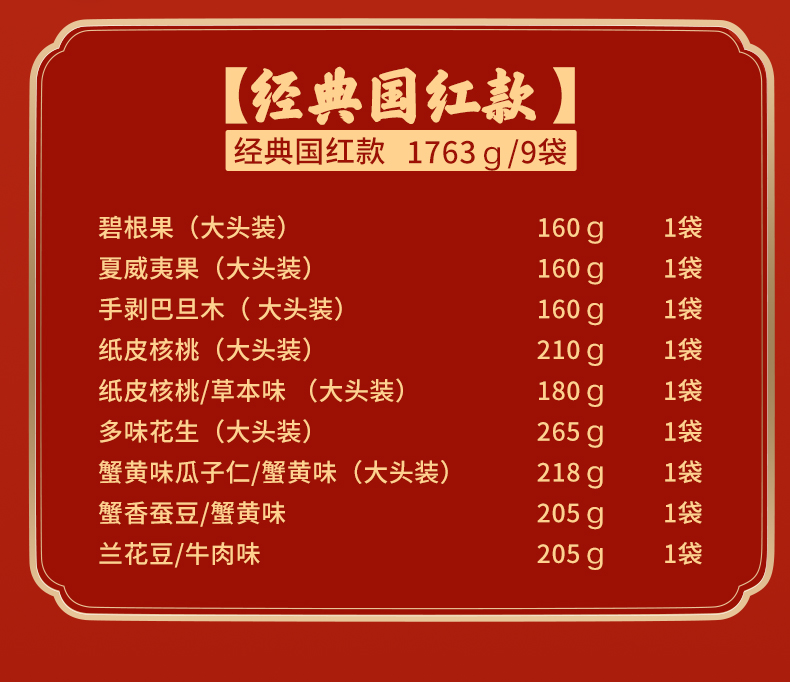 电商零食第一股，9种坚果：1763g 三只松鼠 坚果大礼包 9袋 79元包邮 买手党-买手聚集的地方