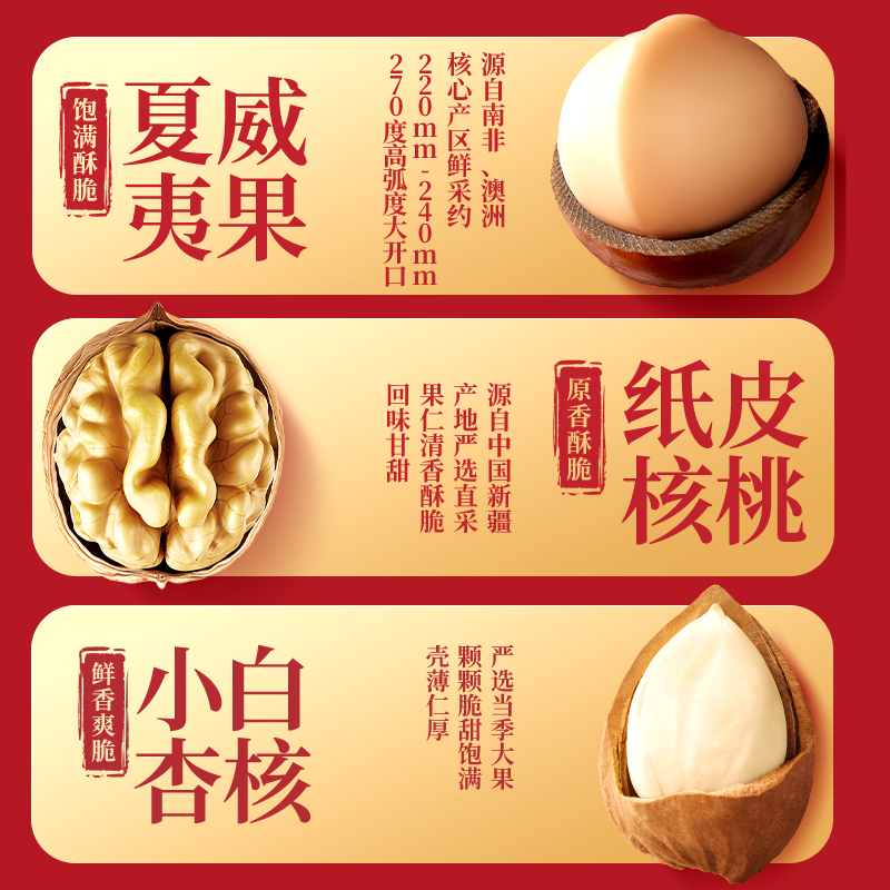 [Enterprise Purchase] Three Squirrels Nut Gift Box Forest Edition 10 Bags/1555G Gift Pack for Elders Snacks