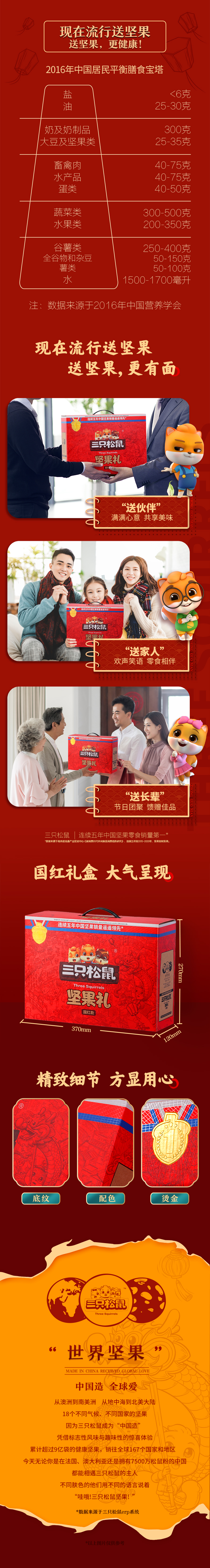 三只松鼠 坚果大礼包 1618g/9袋 图11