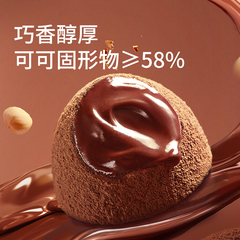 [Three Squirrels_Pure Cocoa Butter Truffle Chocolate] Candy and Snacks with Multiple Flavors Mixed Together in a Gift Box for the New Year