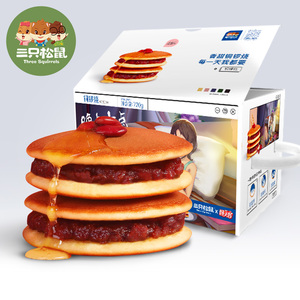 双重优惠：18.9元包邮  三只松鼠_铜锣烧蛋糕720g