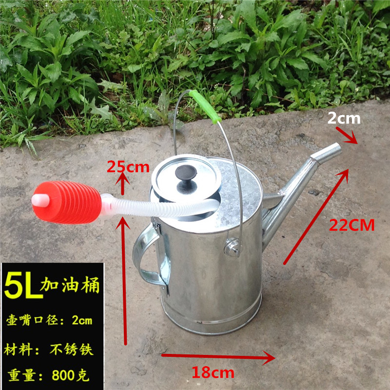 Long nozzle with lid refueling barrel gasoline barrel car motorcycle spare fuel tank 20 liters 15 liters with filter refueling pot