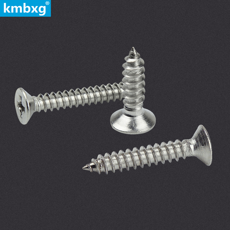 304 stainless steel cross countersunk head self-tapping screw flat head self-tapping screw wood screw M4 5M5