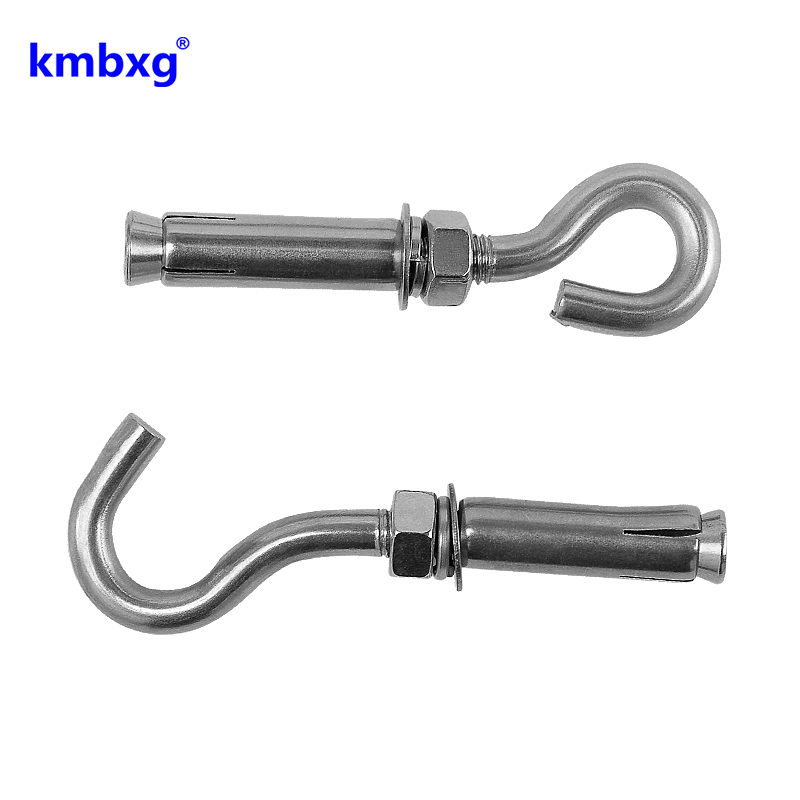 304 stainless steel expansion hook with hook extended screw bolt hook hook tip fan lights swing well lid pull explosion