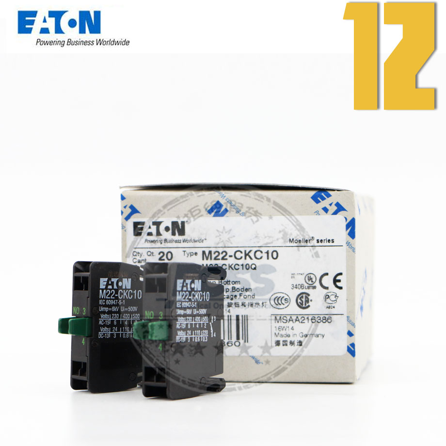 EATON Eaton Muller switch button contact point module card mounted rear mount M22-CKC10 original spot