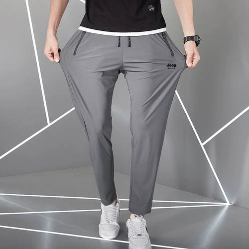 Jeep, дорожный шелковый джип, быстросохнущие летние эластичные тонкие альпинистские спортивные штаны для отдыха, быстрое высыхание, свободный крой