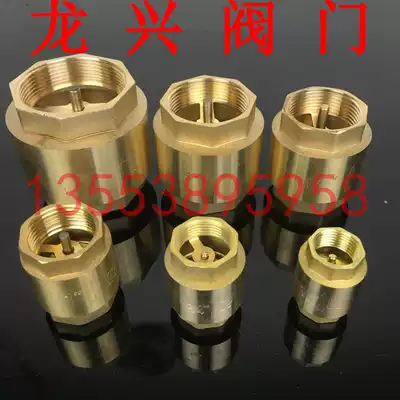 Brass vertical check valve Check valve Check valve Water pipe vertical check valve 4 points 6 points 1 inch 15 40 50 80