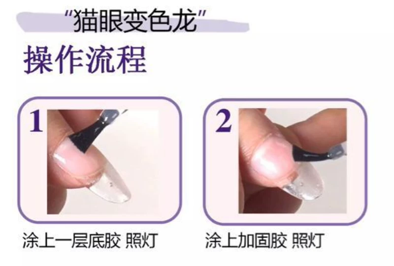 Bán chạy nhất nail sản phẩm ENGUP Yin Shang tắc kè hoa cat eye nail keo đặt 12 màu sao bột cá nail đỏ mận