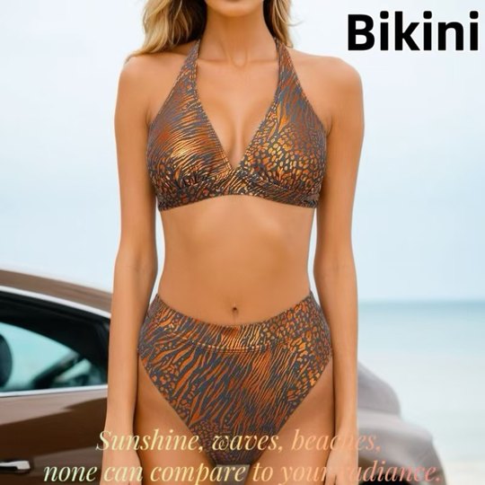 Traje De Baño Brillante Chicas Calientes Tankini Bikini Señoras Vacaciones