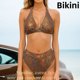 Traje De Baño Brillante Chicas Calientes Tankini Bikini Señoras Vacaciones