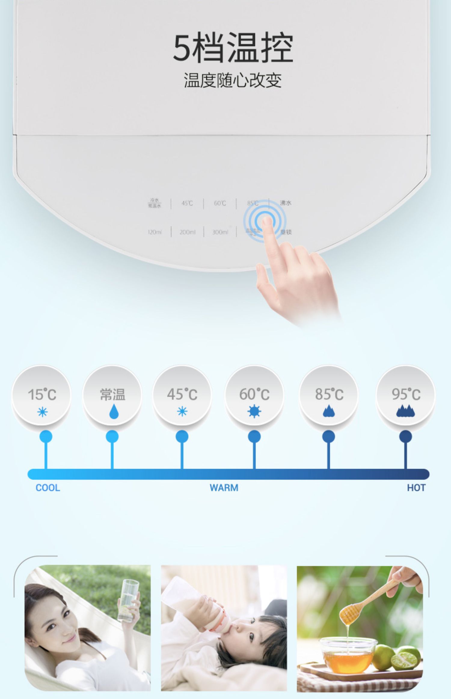 Gion mới sản phẩm nước nóng lạnh dọc nhà lạnh dưới thùng tự động làm nóng máy nước nóng 583 - Nước quả máy lọc kangaroo