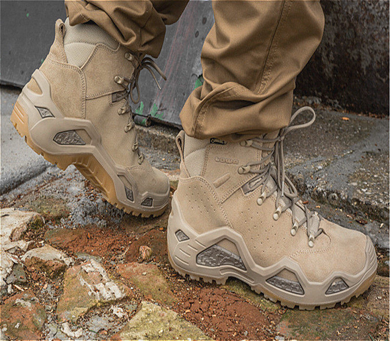 German LOWA Battle boots Z-6S GTX Z6S waterproof midcylinder mountaineering outdoor hiking shoes men's desert tactical boots