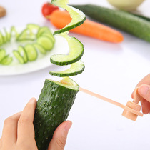 Kitchen Creative Manual Fruit and Vegetable Slicing Roller Rotary Manual Vegetable Cucumber Spiral Knife Carving Tool