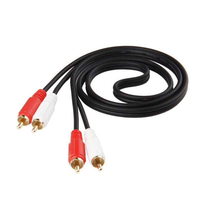 Autumn Leaf Original Q-401 Twin Lotus Audio Line Public to Computer Red White AV Audio Connection Line 3 m