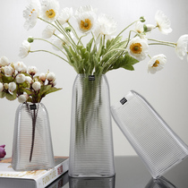 Glass transparent simple fashion creative square living room table hydroponic plant meat flowerpot square vase