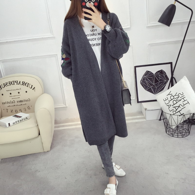 Áo bà bầu mùa xuân và mùa thu Hàn Quốc phiên bản áo bà bầu mùa thu và áo len mùa đông áo len cổ lọ rộng dài mùa thu áo mẹ quần áo bầu
