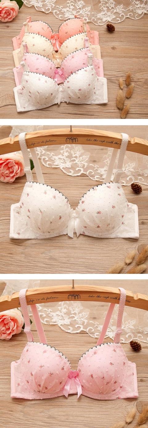 Áo ngực mùa hè mới mỏng và dày, và sự điều chỉnh là hàng đầu. Đồ lót nữ gợi cảm đặt học sinh trung học. quần lót nữ cao cấp