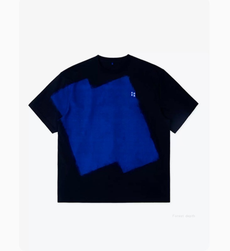 Ader Error Jj Lin's Same Style Tetris Print Patch Unisex Round Neck Short-Sleeved T-Shirt Ader Error Jj Lin's Same Style Tetris Print Patch Unisex Round Neck Short-Sleeved T-Shirt