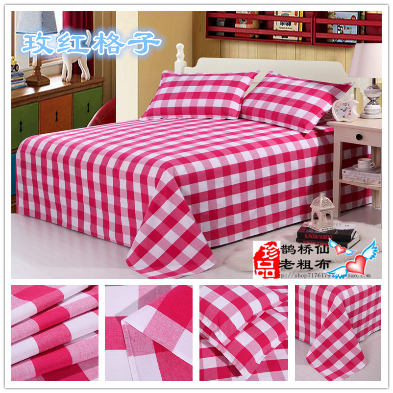 Tay cũ thô giường bông vải chăn khâu có thể tự do không có gia đình ba mảnh bốn - Khăn trải giường drap nệm