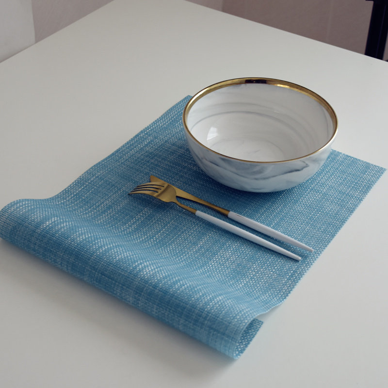 Day Style Dining Mat PVC thermal insulation mat Western dining table Dining Cloth Dinner Plate Cushion Bowl Mat Nordic West Dining Mat Photo Au Style