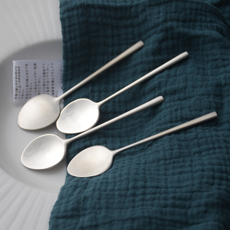 Nordic petal small spoon ins cute 304 stainless steel net red petal stirring spoon dessert coffee spoon