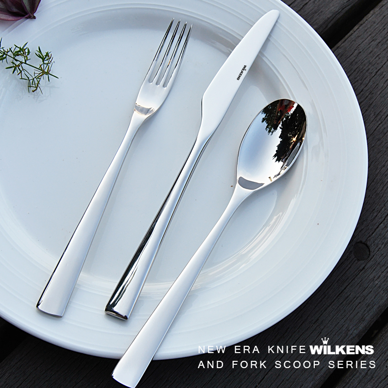 17 types of western tableware 304 stainless steel steak knife fork spoon western dessert fork coffee spoon fruit fork radio