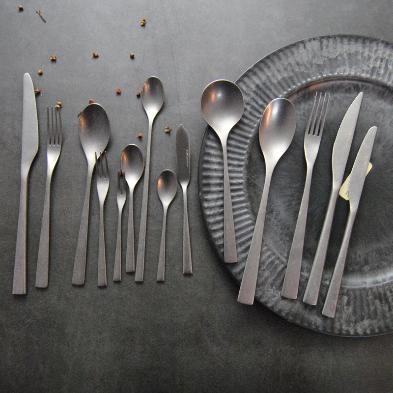 YIMIvivian outlet Japan Drawing Retro made of old stainless steel European style Knife Fork with Western Dining Knife Fork