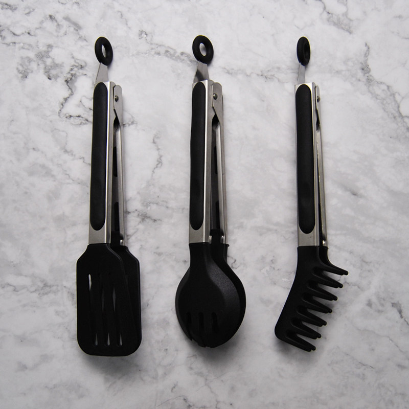 Eurostyle Nylon Anti-Burn Barbecue Clips Fried Vegetable Pinch Shovels Mix Noodles Italian Pasta Clip Bread Baking Salad Food Clips