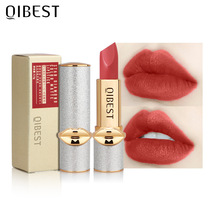 Oops lipstick Qibest diamond shining velvet matte lipstick not easy to fade Net red lipstick