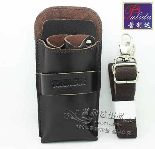 Машинка для стрижки волос, ножницы, поясная сумка, сумка через плечо для стрижки волос, простой и элегантный дизайн, из натуральной кожи