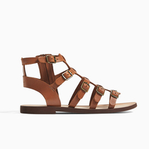 2021 new za womens shoes ra vacation Roman sandals womens summer flat-bottomed fairy open-toed single shoes late night wind sand beach shoes