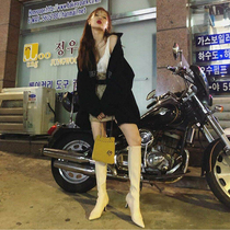 Thin leg artifact white boots replenishment