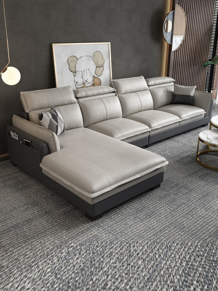 Nordic light luxury technology cloth sofa modern minimalist large and small apartment sofa living room furniture complete storage can be disassembled and washed