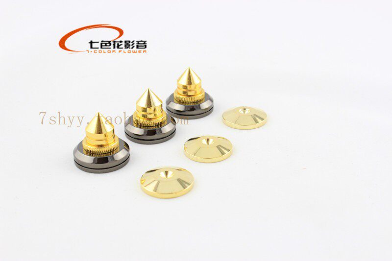 Sound Scooter Speaker Speaker Foot Seismic Stand Speaker Foot Pad 24K gold