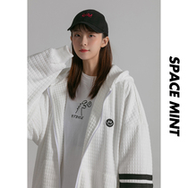 Mint Planet Sweater Womens Tide Academy Wind Hooded Couple Cardigan Advanced Design Sense Contrast ins Casual Jacket