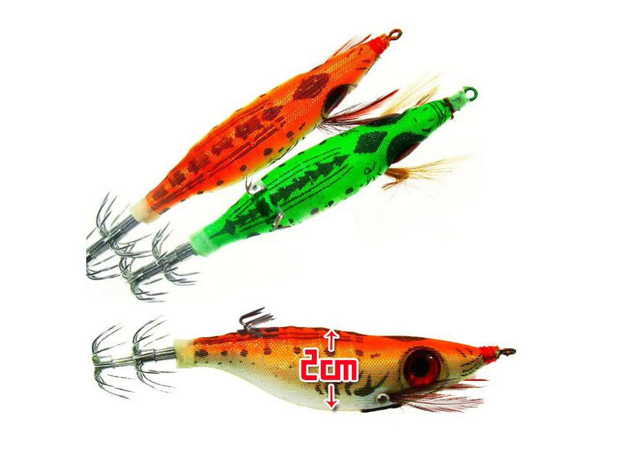 Big-eyed shrimp Backstab Luminous Shrimp Fluorescent Shrimp Squid Hook Wood Shrimp Bait Promotion Specials