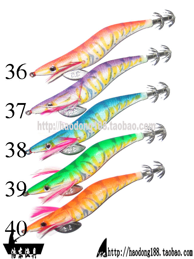 3 5 Inch Wood Shrimp Squid Hook Luminous Shrimp Fluorescent Road Subbait Squid Hook Ink Fish Hook Fake Shrimp Bait Sea Fishing Octopus Octopus