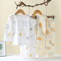 Kids Home Clothing Pure Cotton Boys Girls Air Conditioning Clothes Baby Summer Thin Baby Long Sleeve Pajamas Set Spring Autumn