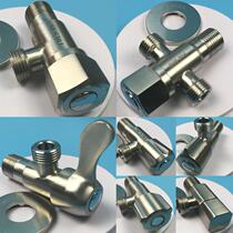 304 stainless steel triangular valve hot and cold universal angle valve bathroom water stop valve 8-word valve explosion-proof switch