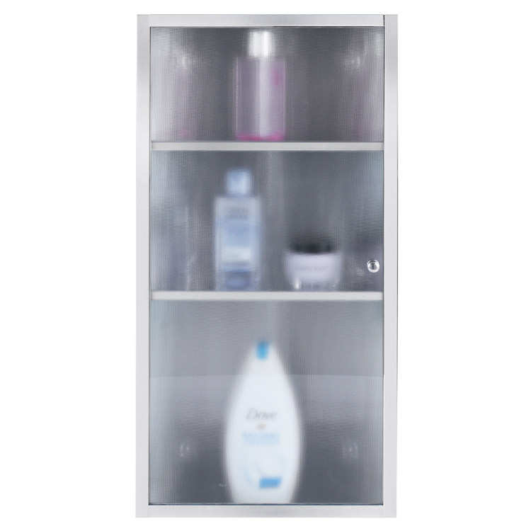 Stainless Steel Bathroom Corner Mirror Cabinet Mirror Case Sanitary Bathroom Mirror With Shelve Triangle Mirror Cabinet Wall-mounted Hanging Cupboard